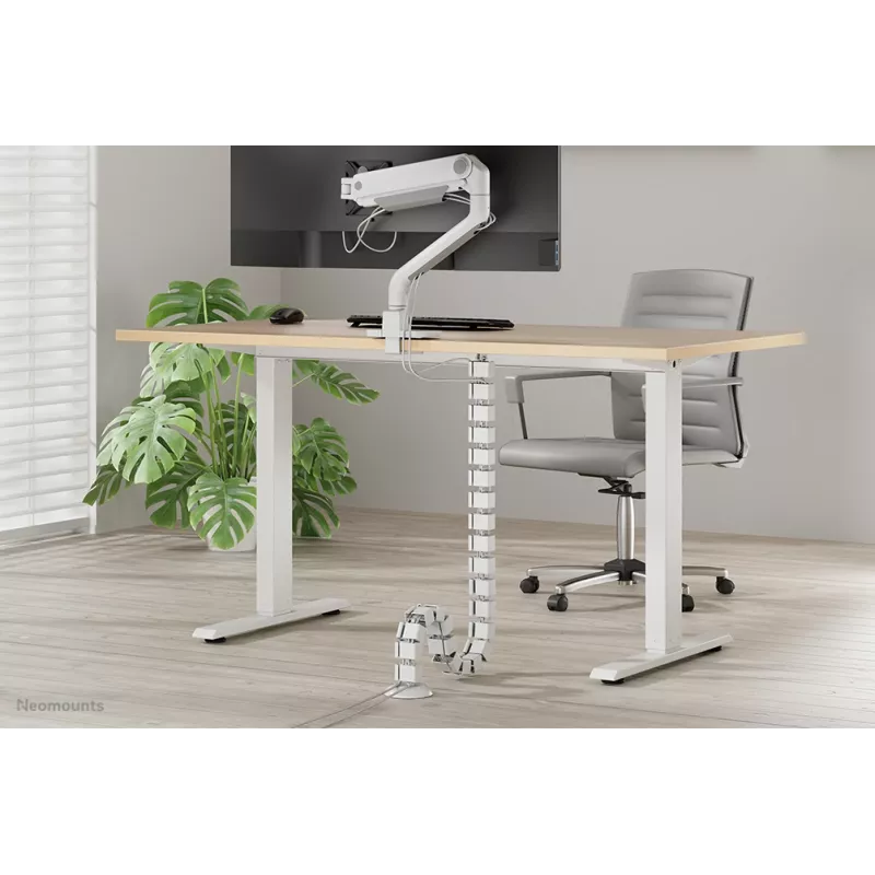 Raccogli cavi Neomounts ADS06-130WH fissaggio a vite, bianco, 130 mm