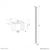 Raccogli cavi Neomounts ADS06-130WH fissaggio a vite, bianco, 130 mm