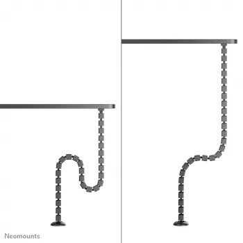 Organizer a colonna per cavi Neomounts ADS06-132BL fissaggio magnetico, nero, gestione cavi a segmenti flessibili