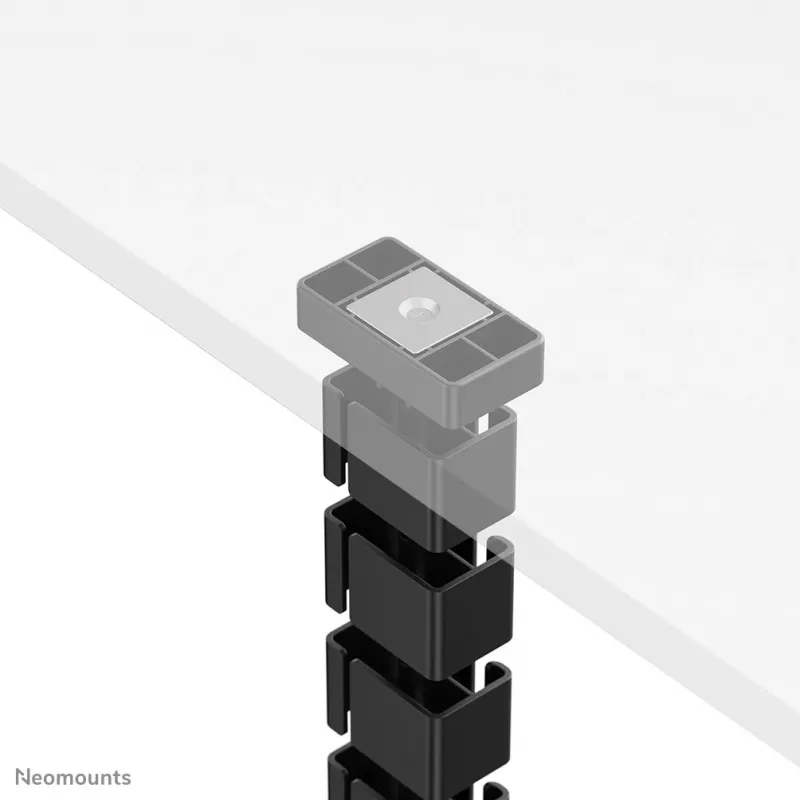 Organizer a colonna per cavi Neomounts ADS06-132BL fissaggio magnetico, nero, gestione cavi a segmenti flessibili