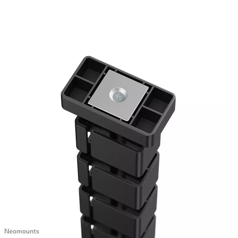 Organizer a colonna per cavi Neomounts ADS06-132BL fissaggio magnetico, nero, gestione cavi a segmenti flessibili