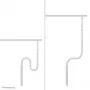 Copri cavi Neomounts ADS06-133WH magnetico bianco, a vite per scrivanie sit/stand