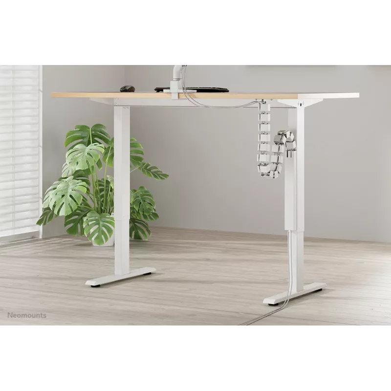 Copri cavi Neomounts ADS06-133WH magnetico bianco, a vite per scrivanie sit/stand