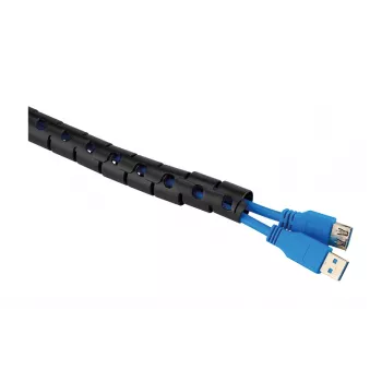 Guaina per cavi Neomounts ADS06-141BL Ø20 mm nero per gestione cavi