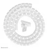 Guaina per cavi Neomounts ADS06-141WH, tubo per gestione cavi Ø20 mm, bianco
