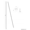 Guaina per cavi Neomounts ADS06-141WH, tubo per gestione cavi Ø20 mm, bianco