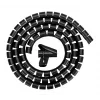 Guaina per cavi Neomounts ADS06-142BL – nero, organizer per cavi Ø25 mm per gestione cavi
