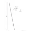 Guaina per cavi Neomounts ADS06-142BL – nero, organizer per cavi Ø25 mm per gestione cavi