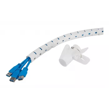 Guaina/tubo per cavi Neomounts ADS06-142WH Ø25 mm bianco per gestione cavi