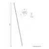 Guaina/tubo per cavi Neomounts ADS06-142WH Ø25 mm bianco per gestione cavi