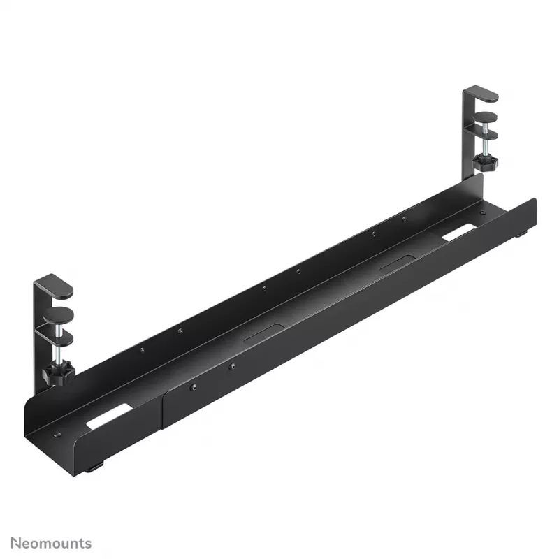 Canalina portacavi Neomounts ADS07-120BL a clip universale, larghezza 120 mm, nero