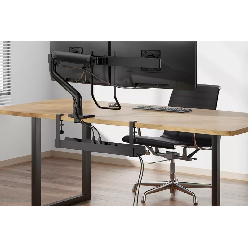 Canalina portacavi Neomounts ADS07-121BL design a clip universale nero