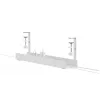 Canalina portacavi Neomounts ADS07-121WH design a clip, montaggio universale, bianco