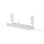 Canalina portacavi Neomounts ADS07-121WH design a clip, montaggio universale, bianco