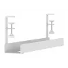 Canalina portacavi Neomounts ADS07-121WH design a clip, montaggio universale, bianco