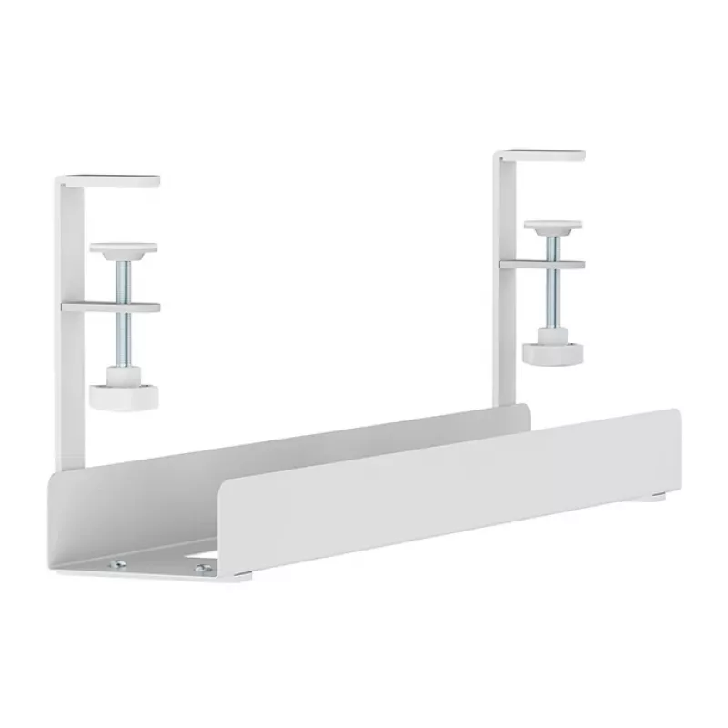 Canalina portacavi Neomounts ADS07-121WH design a clip, montaggio universale, bianco