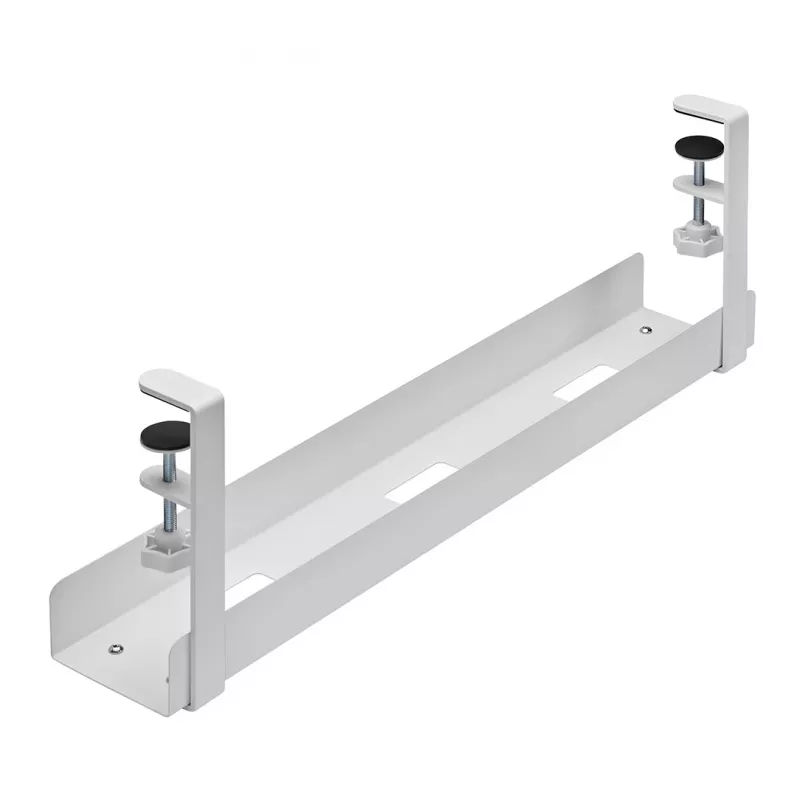 Canalina portacavi Neomounts ADS07-121WH design a clip, montaggio universale, bianco