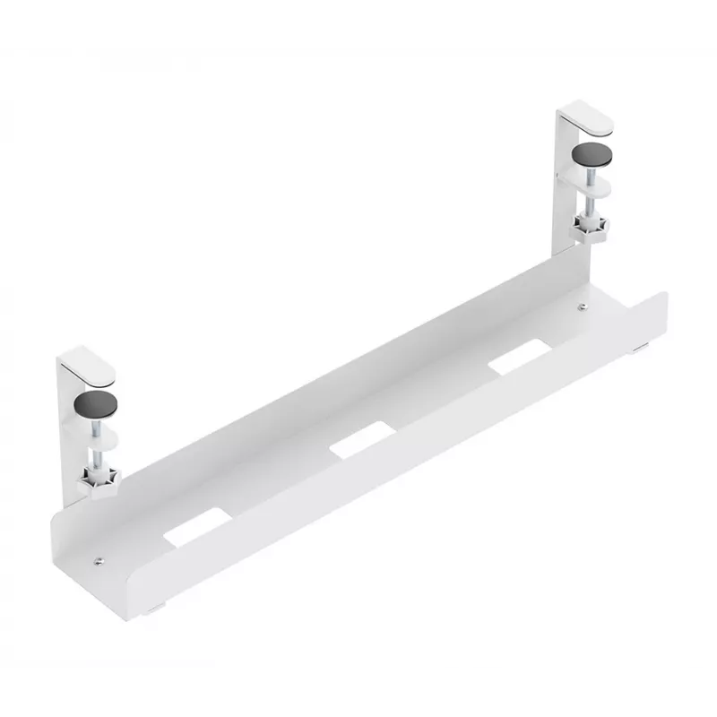 Canalina portacavi Neomounts ADS07-121WH design a clip, montaggio universale, bianco