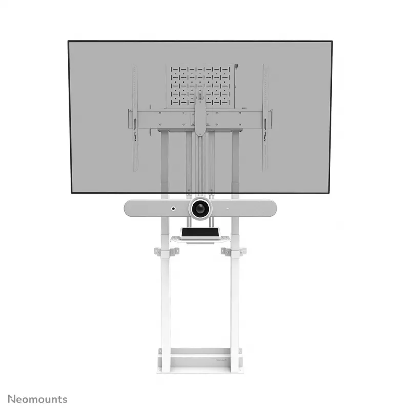 Neomounts AFL-875WH1 kit per videobar e multimedia, ripiano per fotocamera/AV, incluso adattatore Logitech Rally Bar (Mini), max 9 kg, acciaio, bianco
