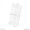 Kit di estensione Neomounts AWL-250BL18 VESA 400x600 800x800