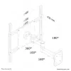 Supporto a parete per monitor/TV Neomounts FPMA-W960 23-52 pollici - completamente orientabile