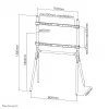 Supporto a pavimento per TV Neomounts NM-M1000WHITE 37-70 pollici