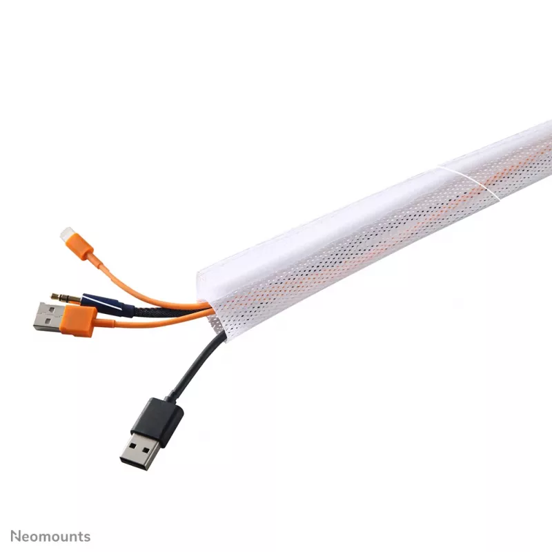 Guaina per cavi Neomounts NS-CS200WHITE - per 8-10 cavi - universale