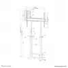 Supporto a parete motorizzato Neomounts WL55-875WH1 110 kg 55-100 pollici