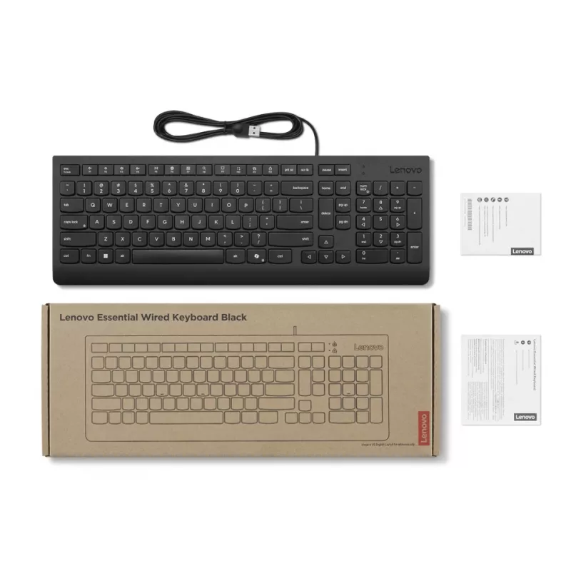 Tastiera Lenovo 4Y41R64666 casa/ufficio USB finlandese, svedese nero