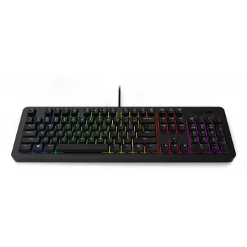 Tastiera da gaming con filo Lenovo K310 – full-size 100%, USB, US English, retroilluminazione RGB, nero, cavo 1,8 m