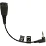 Accessorio per cuffie Jabra 8800-00-46 cavo, QD a jack 2,5 mm, angolare, 15 cm, ad es. per Panasonic GB500, PLX CA40