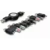 Kit adattatori USB DeLOCK 18612 nero 10 pz.
