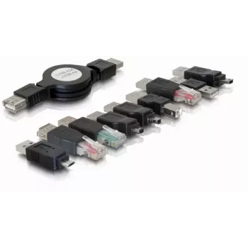 Kit adattatori USB DeLOCK 18612 nero 10 pz.