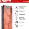 Displex pellicola protettiva per display (10H) per Apple iPhone iPhone 13/13 Pro/14/16e/17e, cornice di montaggio Eco, antigraffio