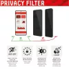 Displex protezione display privacy (10H) per Apple iPhone 13/13 Pro/14/16e/17e, cornice di montaggio Eco, filtro privacy