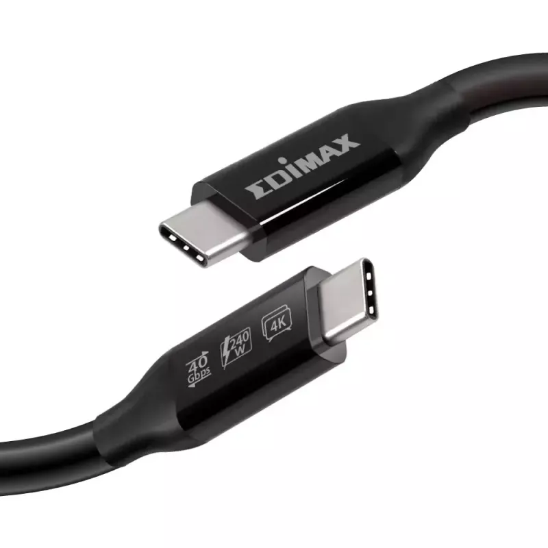 Cavo Edimax UC4 0,5 m 40 Gbit/s nero connettore maschio su connettore maschio