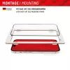 Displex vetro protettivo full cover (10H) per Apple iPhone 15/15 Pro, cornice di montaggio Eco, full cover