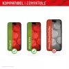 Displex vetro protettivo full cover (10H) per Apple iPhone 15/15 Pro, cornice di montaggio Eco, full cover