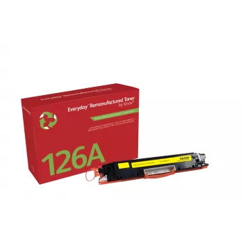 Everyday™ giallo cartuccia toner rigenerata by Xerox compatibile con HP 126A (CE312A), capacità standard