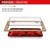 Displex Premium pellicola protettiva display (Full Cover, 10H) per Apple iPhone 16, cornice di montaggio Eco, Full Cover