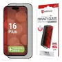 Privacy Screen Protector Displex (10H) per Apple iPhone 16 Plus, cornice di montaggio Eco, filtro privacy
