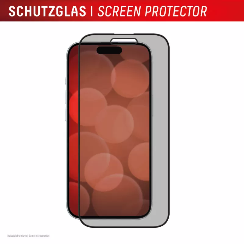 Privacy Screen Protector Displex (10H) per Apple iPhone 16 Plus, cornice di montaggio Eco, filtro privacy