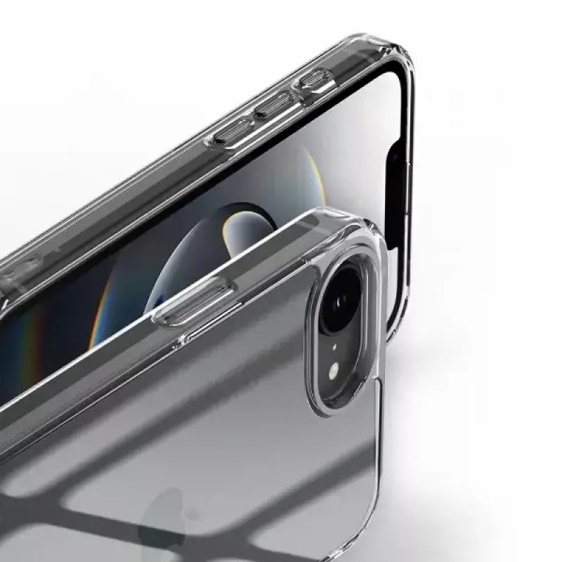 Nevox StyleShell SHOCKFlex 2496 custodia per iPhone 16e / SE 2025, 15,5 cm (6,1 pollici), trasparente