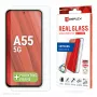 Pellicola protettiva per display Displex + custodia per Samsung Galaxy A55 5G, cornice di montaggio Eco, antigraffio