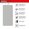 Privacy Screen Protector Displex (10H) per Samsung Galaxy S25 Edge, cornice di montaggio Eco, filtro privacy