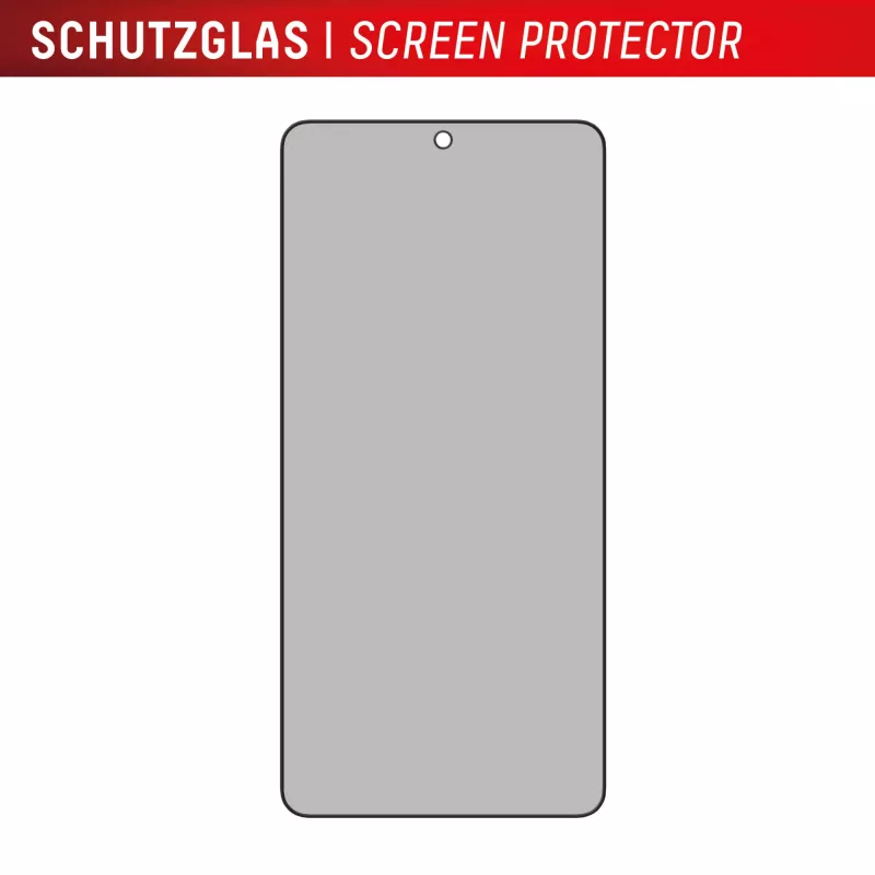 Privacy Screen Protector Displex (10H) per Samsung Galaxy S25 Edge, cornice di montaggio Eco, filtro privacy