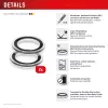 Displex vetro lenti fotocamera Premium, vetro iPhone Air, 10H, anelli singoli, DLC, trasparente, Quick Mount
