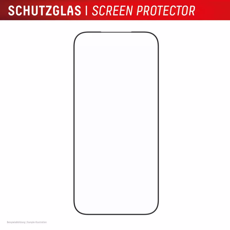 Displex Premium Screen Protector (Full Cover, 10H) per Apple iPhone 17 Pro Max, cornice di montaggio Eco, Full Cover