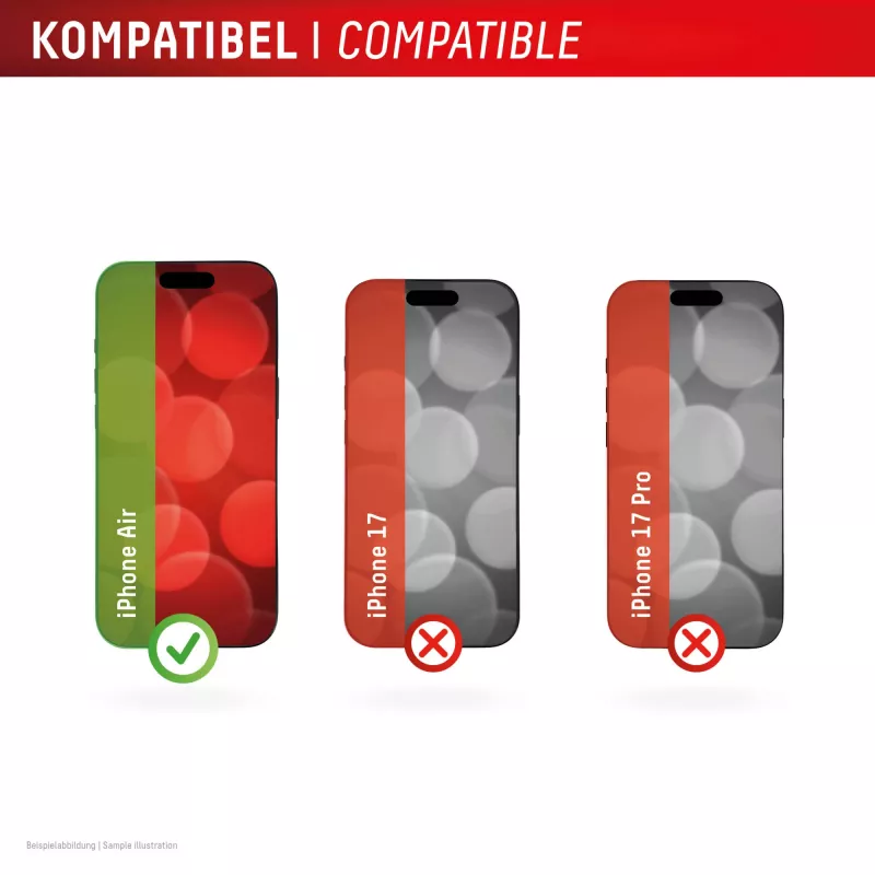 Displex Privacy Screen Protector (10H) per Apple iPhone Air, cornice di montaggio Eco, filtro privacy