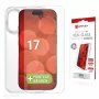 Displex pellicola protezione display + custodia per Apple iPhone 17, cornice di montaggio Eco, antigraffio